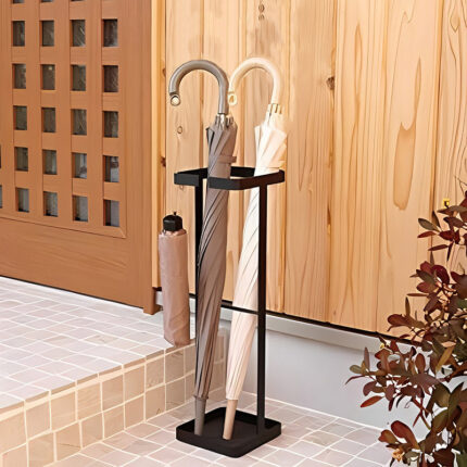 Foundry Metal Umbrella Stand - Black