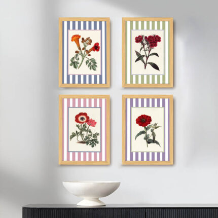 Griffo Floral Wall Art - Set Of Four