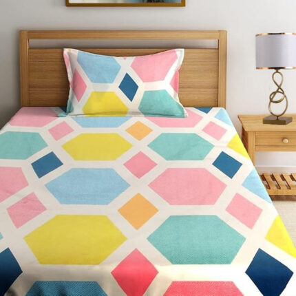 Agnes Geometric Bedsheet - Multicolor