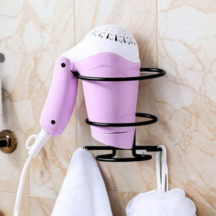 Tressix Metal Hair Dryer Holder - Black