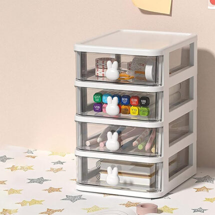Stowly Four Tier Desk Organiser - White