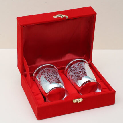 Gulshan Silver Tumbler (300 ML) - Set Of Two