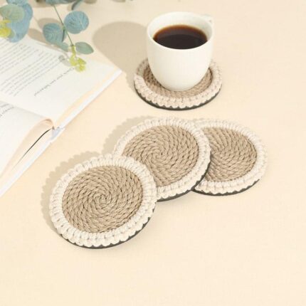 Adara Jute Coaster - Set Of Four