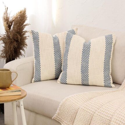 Shivalik Cushion Cover (Blue) - Set Of Two