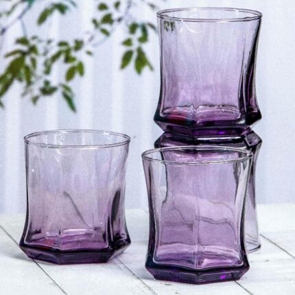 Kropie Curved Glass Tumbler (230 ML) - Set Of Six