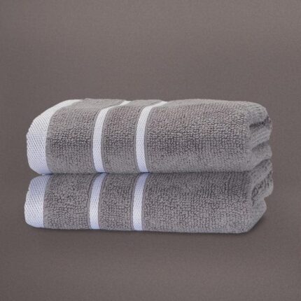 Grey Oh-so-soft Hand Towel - Set of Two