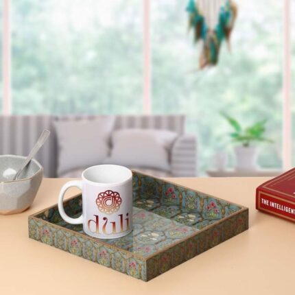 Fleur Jharokha Square Serving Tray